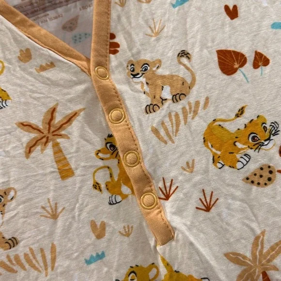 Disney Little Sleepies Lion King Bamboo Pajama Shirt Medium - Picture 4 of 9